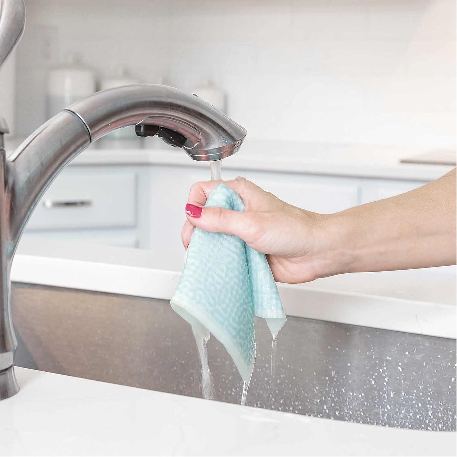 ELYN Paños de cocina suecos, paños de esponja reutilizables y lavables, toallas de papel de limpieza absorbentes para cocina, platos, mostradores y
