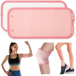 SAIMIRI Paquete de 2 unidades de aceite de ricino para rodilla con franela de algodón orgánico, almohadillas de compresión de aceite de ricino SAIMIRI Paquete de 2 unidades de aceite de ricino para rodilla con franela de algodón orgánico, almohadillas de compresión de aceite de ricino