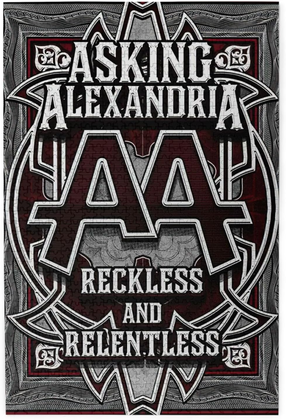 Asking Rock Band Alexandria – Rompecabezas de madera divertido para adultos, rompecabezas de 1000 piezas, rompecabezas de 1000 piezas con caja