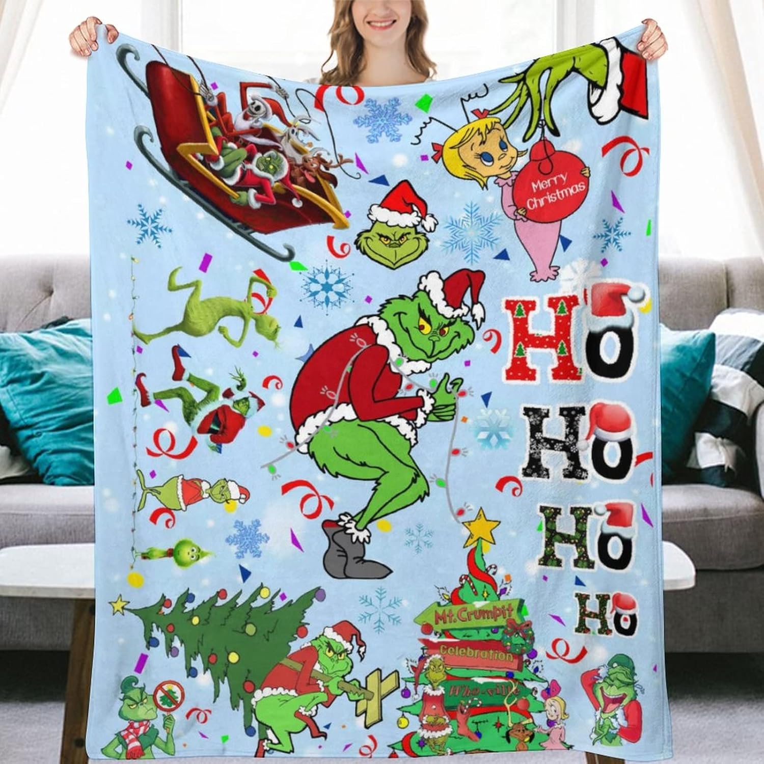 Manta de forro polar para todas las estaciones, ligera, para sala de estardormitorio, manta cálida de 80 x 60 pulgadas