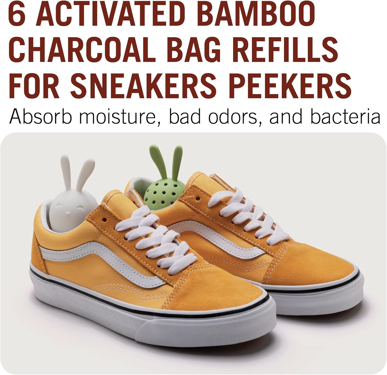 Monkey Business Sneakers Peekers – Bolsas de repuesto para purificador, paquete de 6, Blanco