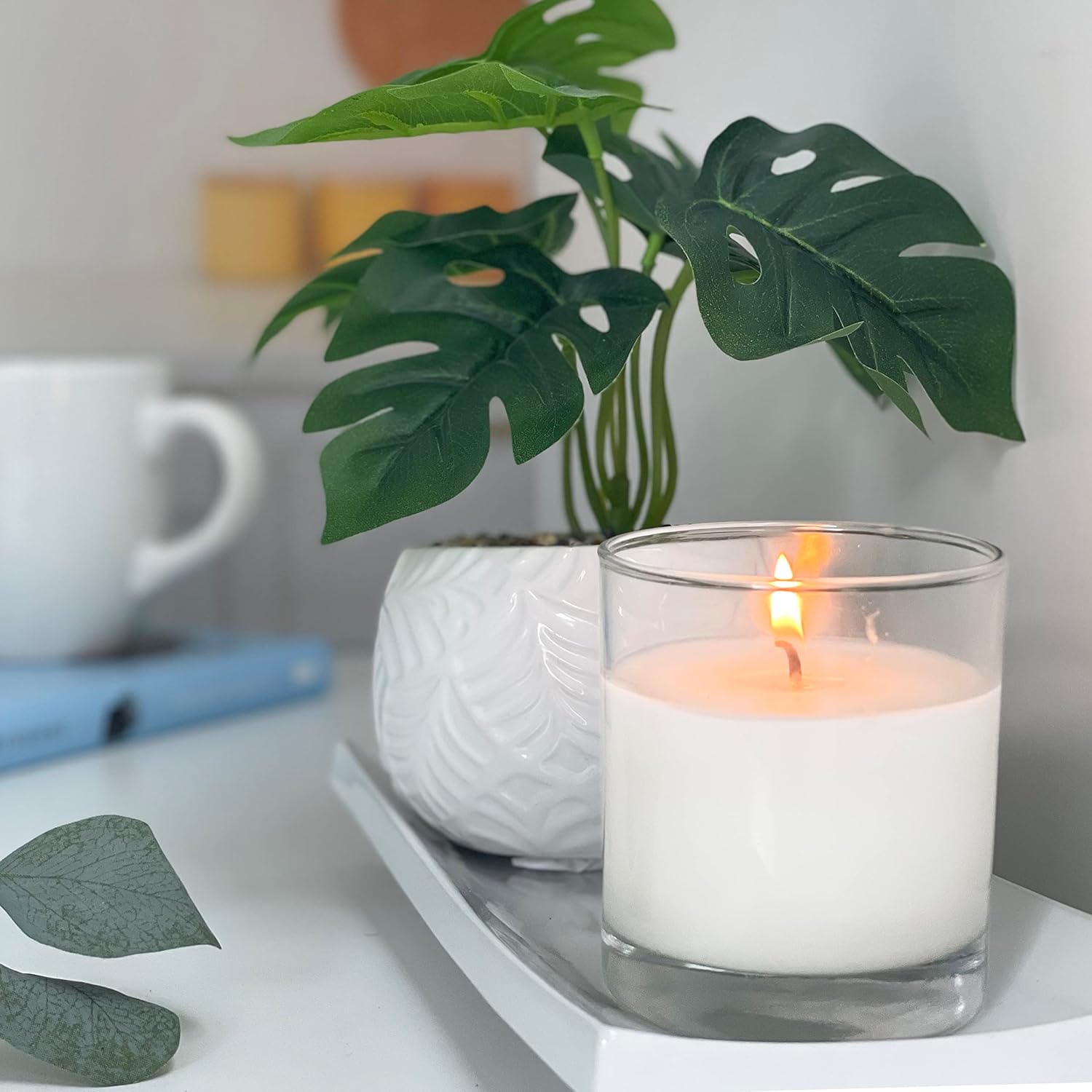 Direct Candle Supply – Mezcla de cera para contenedores de parafina – Diseño suave para velas de alta fragancia – Solo vertido para la fabricación