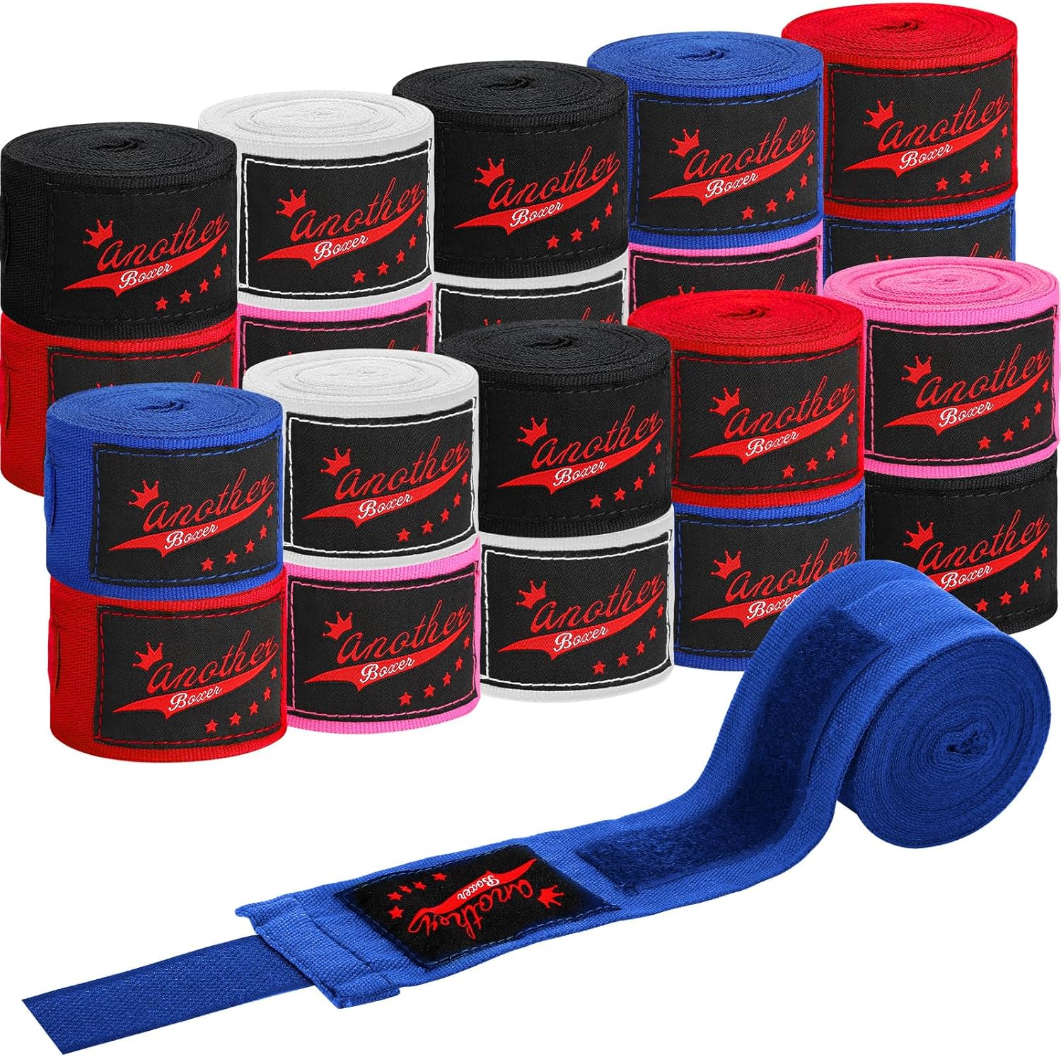 10 pares elásticos de 180 pulgadas de boxeo para artes marciales, muñequeras de boxeo para hombres y mujeres, kickboxing, artes marciales,