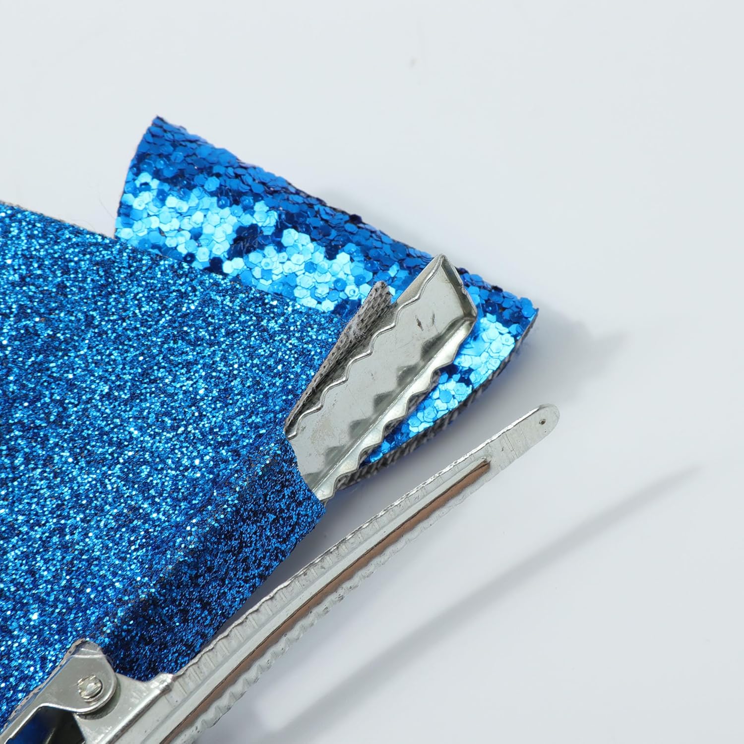 Sgehen 2 pares de pinzas para el pelo de orejas de perro azules y naranjas para niñas, accesorios de disfraz de Halloween, accesorios de disfraz de