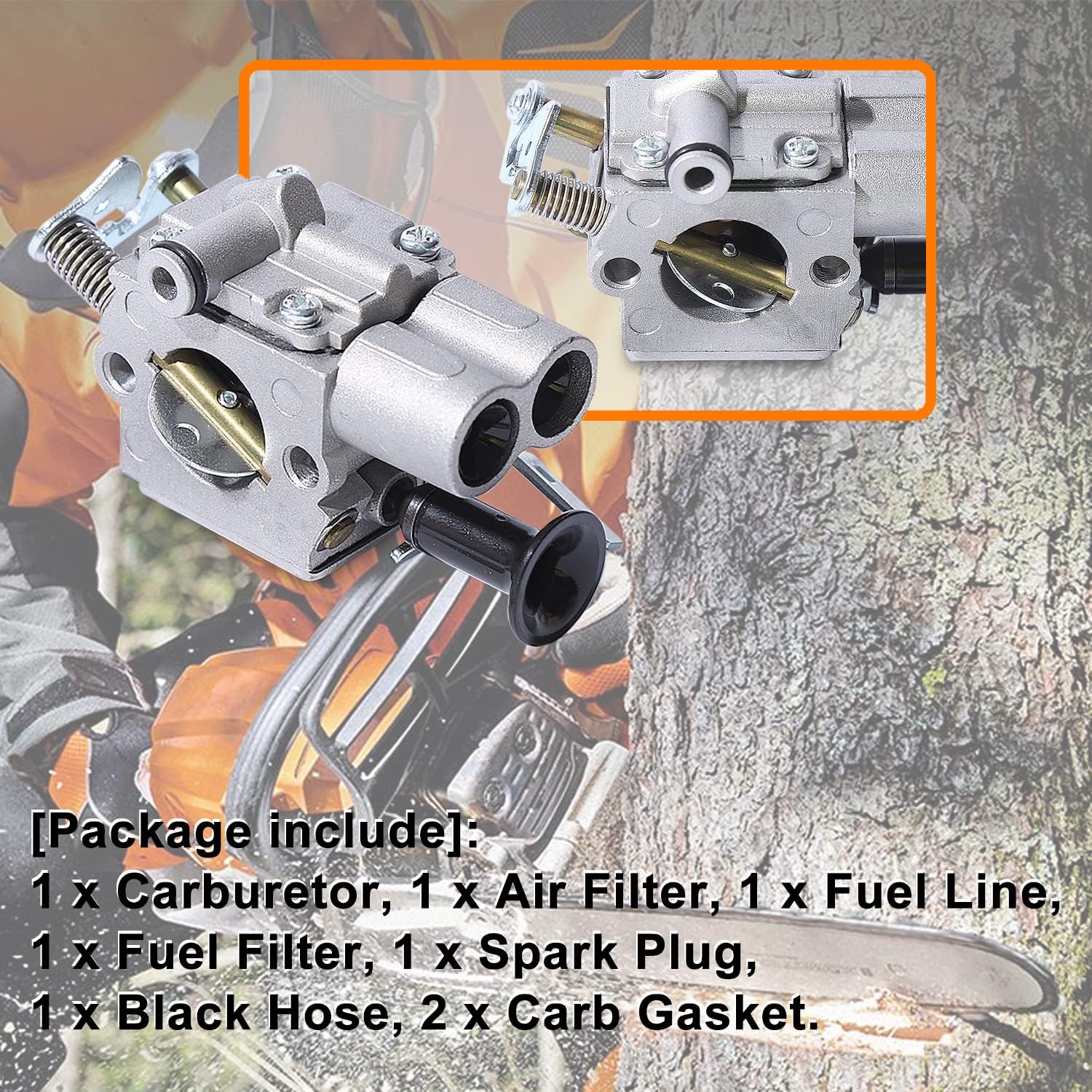 Kit de carburador MS 291 para Stihl MS271 MS291 MS261 C, ms261c para piezas de motosierra Stihl, para carburador Stihl ms271, no aplicable para