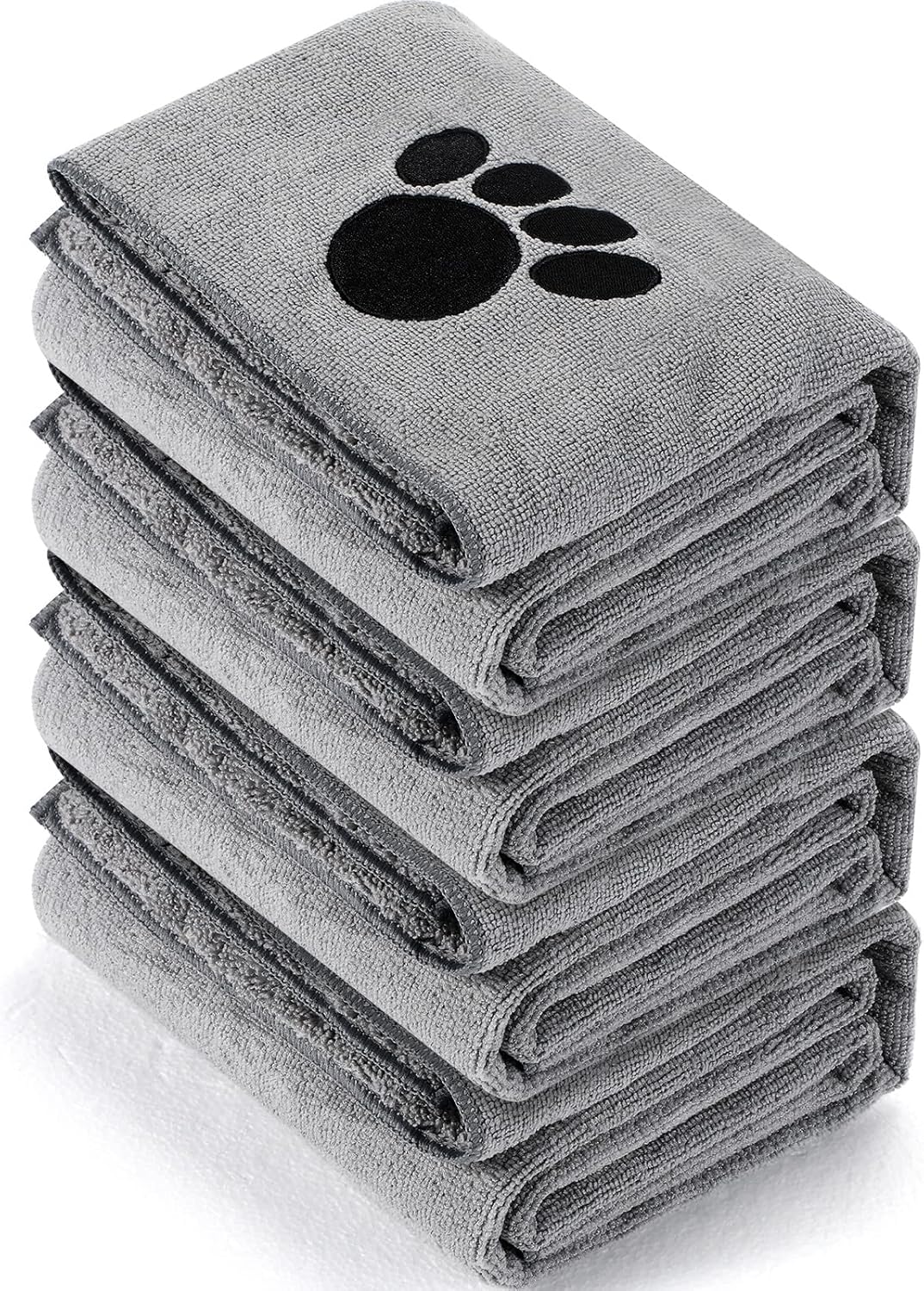 Chumia Paquete de 4 toallas absorbentes de aseo para mascotas, toallas para secar perros, toallas de microfibra suave de secado rápido, toalla de