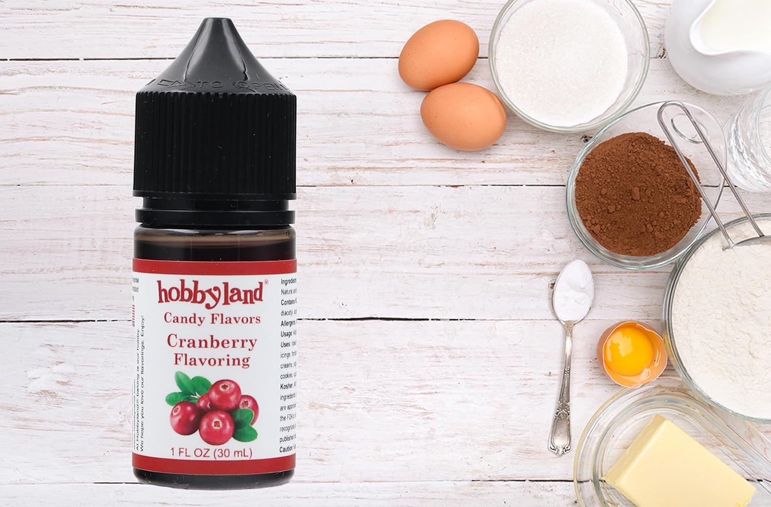 Hobbyland Sabores de caramelo (sabor a arándano, 1 onza líquida) Úselo como ingrediente en la preparación de alimentos y bebidas.