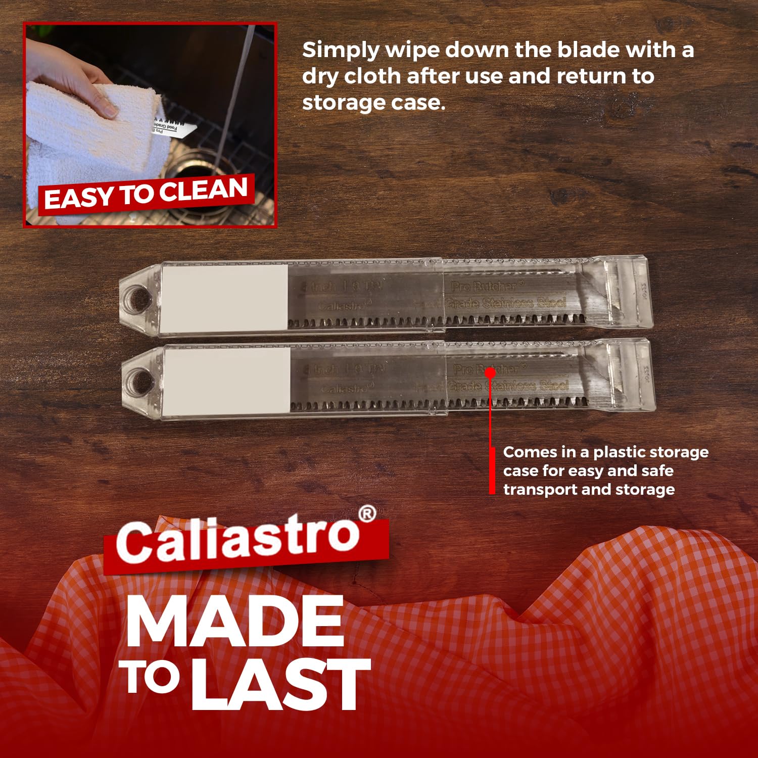 Hojas de sierra de corte de hueso de carne congelada de acero inoxidable de 6 pulgadas para sierras recíprocas y Sawzall, paquete de 5