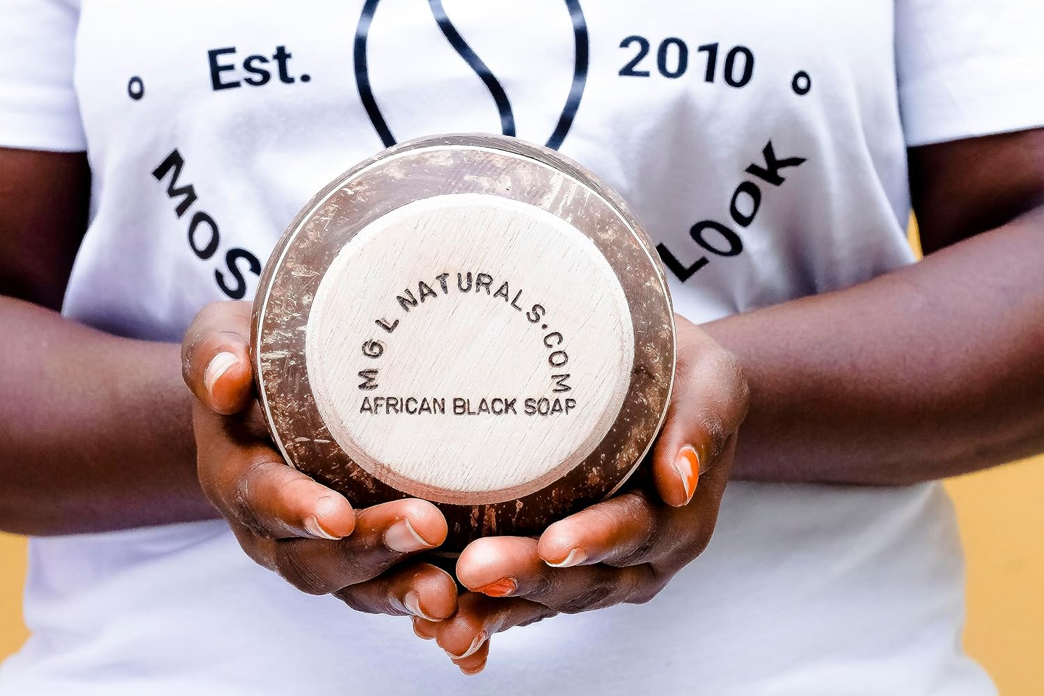 Jabón negro africano crudo en olla de coco  Premium y orgánico  Limpieza profunda facial y corporal. Para acné, eccema y manchas oscuras. (16)