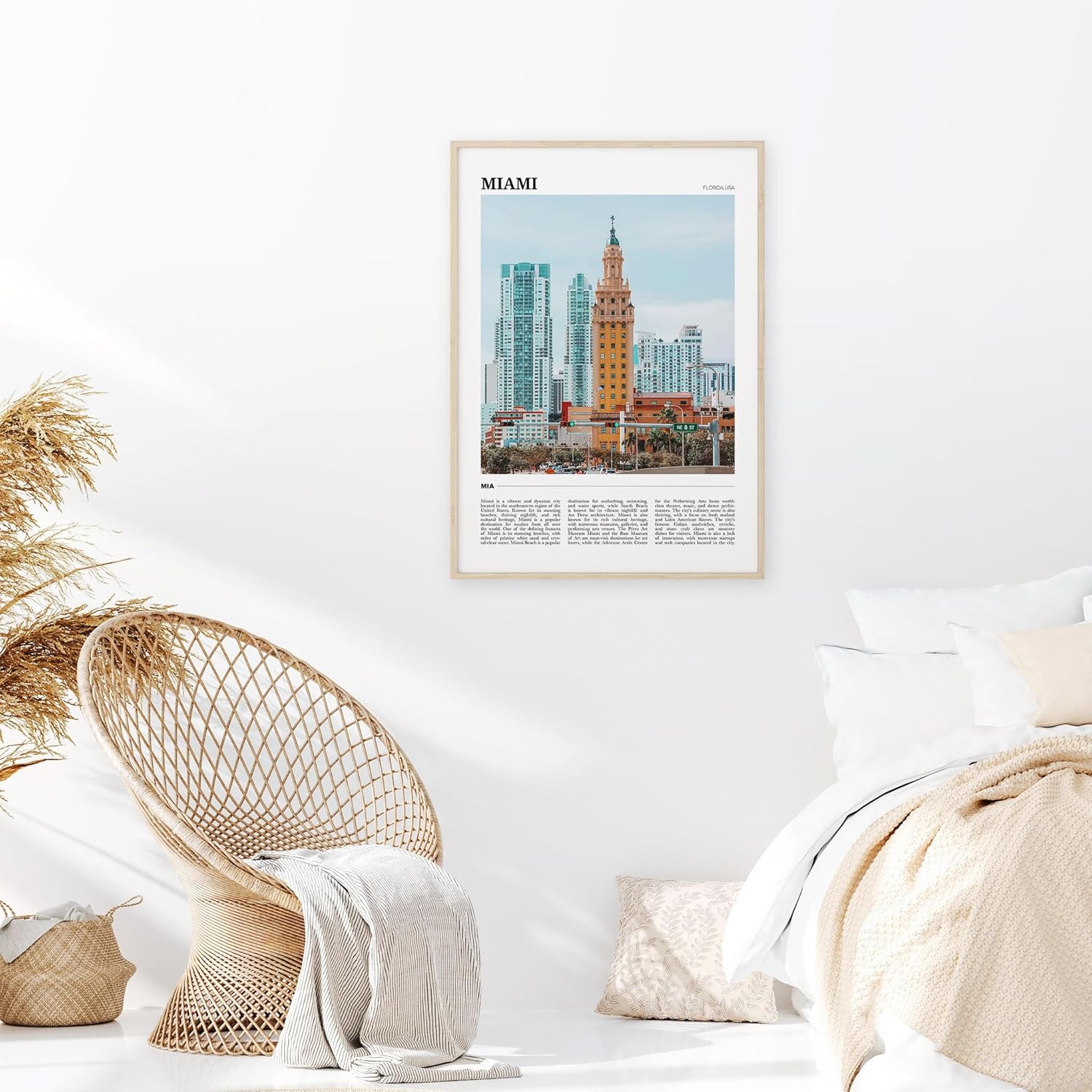 Miami Travel Poster 2, Miami Wall Art, Miami Poster Print, Miami Photo, Miami Decor, Florida, USA
