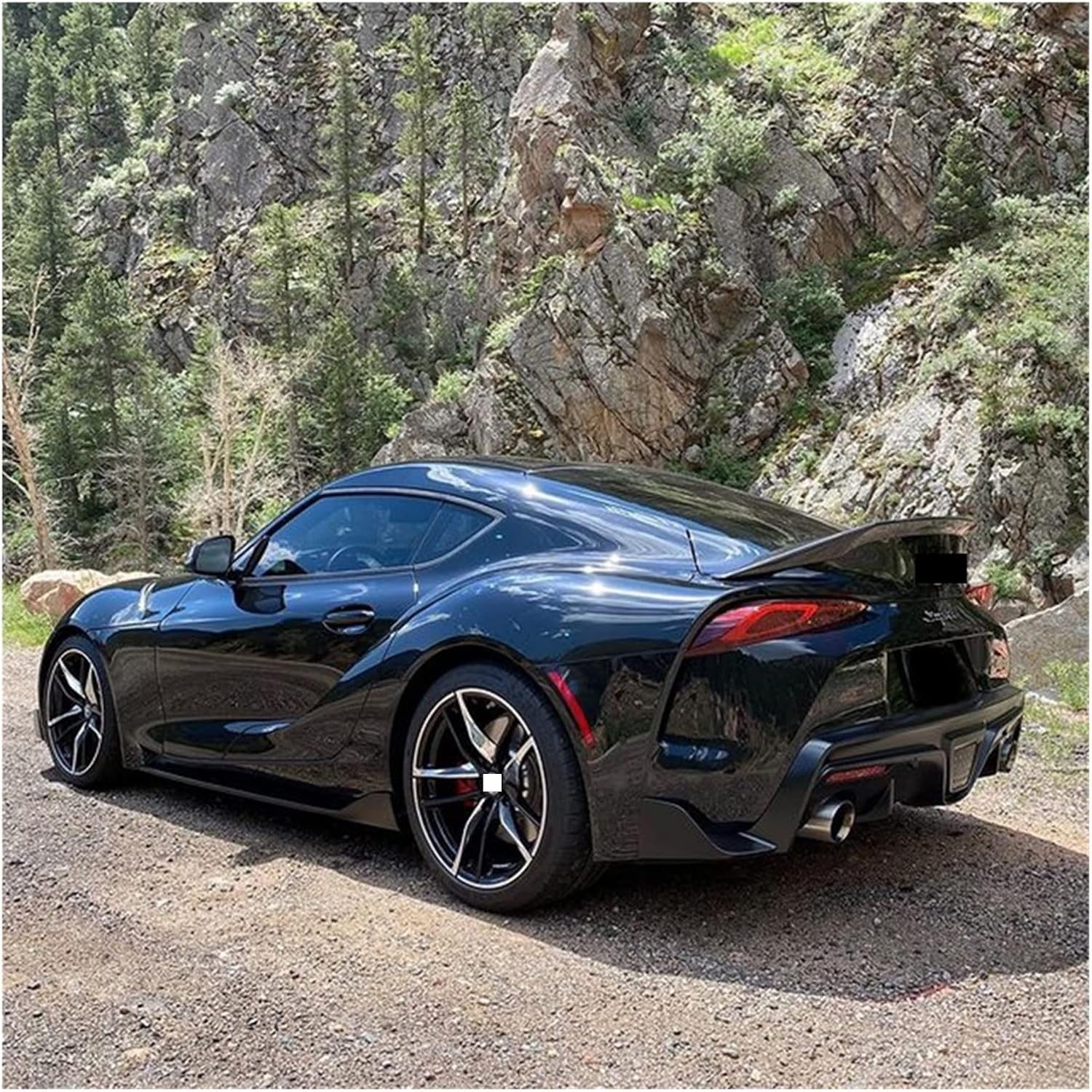 Alerón trasero de fibra de carbono para maletero 2019-2023 compatible con Toyota Supra A90 estilo OE (color de panal)