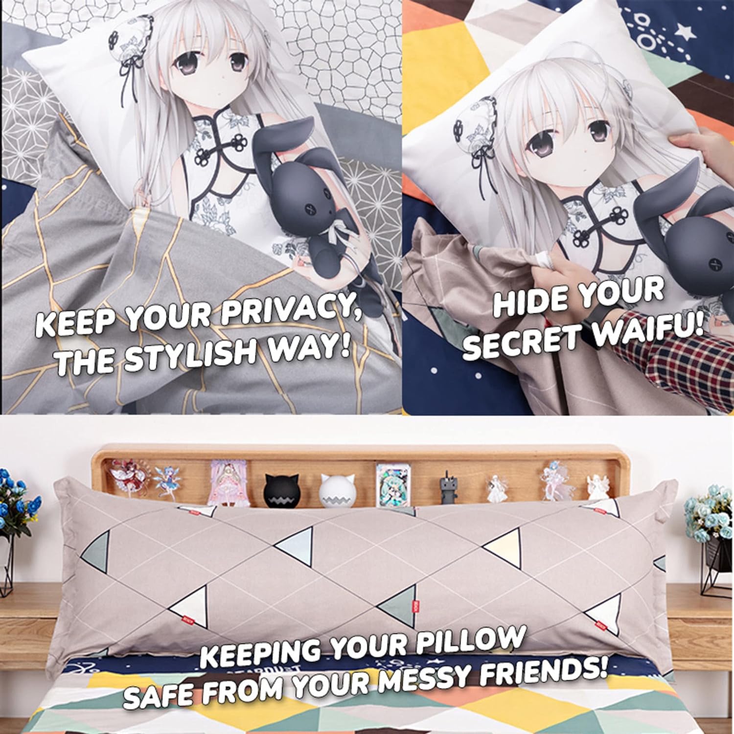 Almohada corporal de alta calidad, funda de almohada de cuerpo suave, protección de viaje para abrazar, almohada animé para acurrucarse para