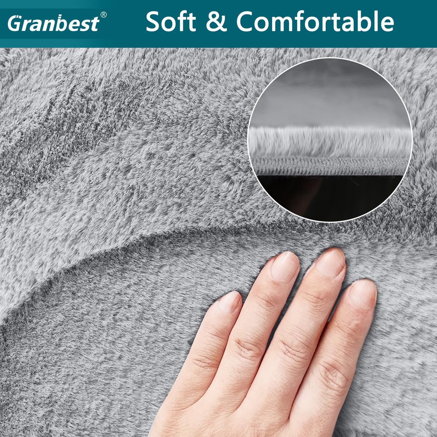 Granbest Funda gruesa de lujo para sillón reclinable que se asemeja a la piel de conejo, elegante funda de felpa para silla reclinable de 22.44 ozm,