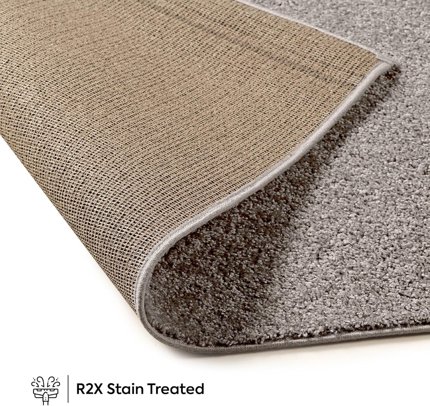 Alfombras de color liso beige  2 x 3 pies, rectangular, interior, resistente a las manchas y a la decoloración, perfecta para sala de estar,