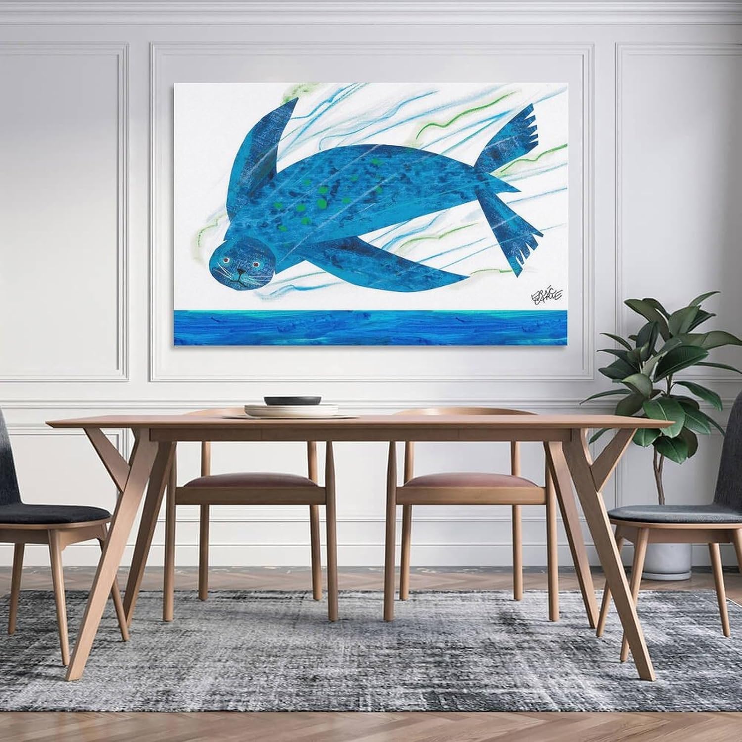 Eric Carle – Póster de dibujo infantil de anime para niños, impresión de obras de arte, arte de pared, lienzo, decoración de regalo, pósteres
