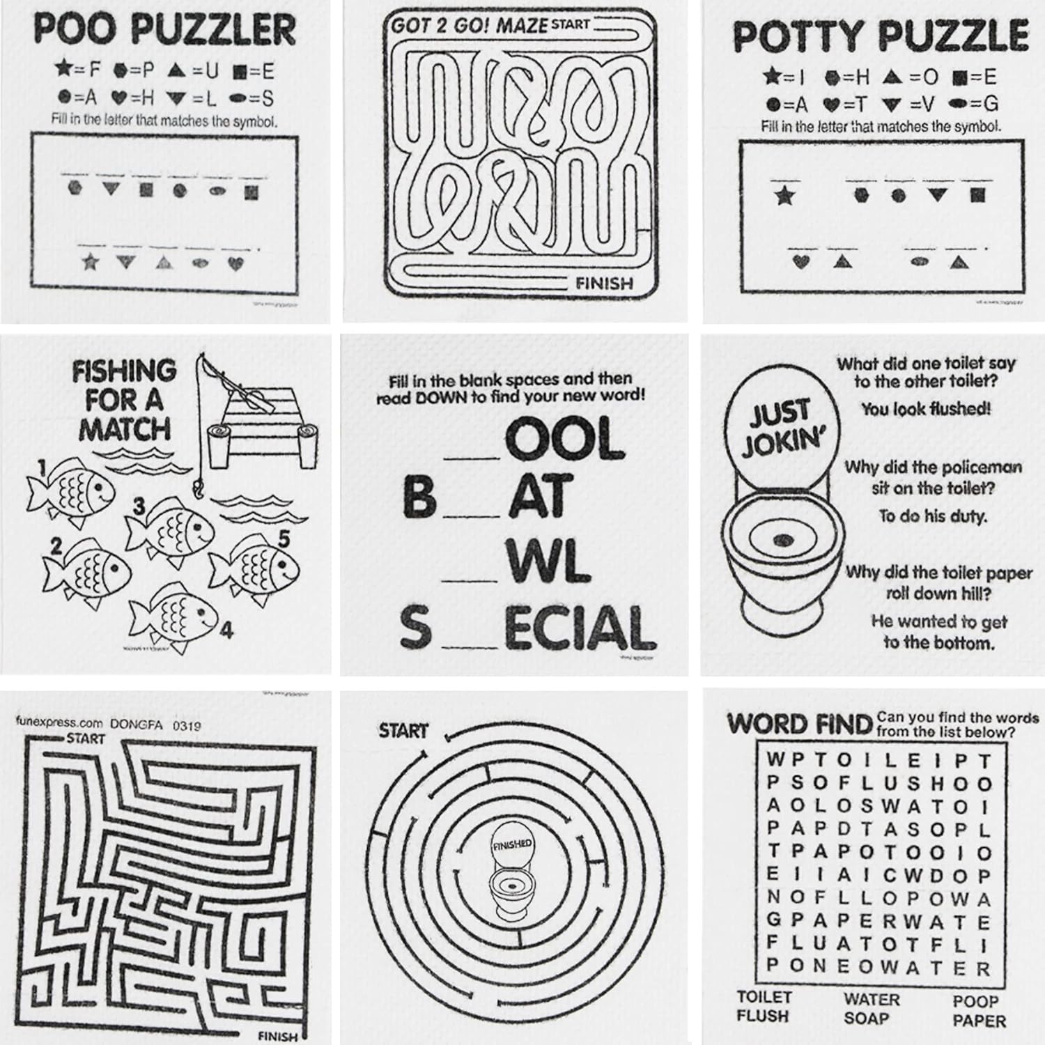 Rollo de papel higiénico novedoso, rollo de papel higiénico para baño, divertido papel higiénico, regalos de broma, regalos divertidos de broma,