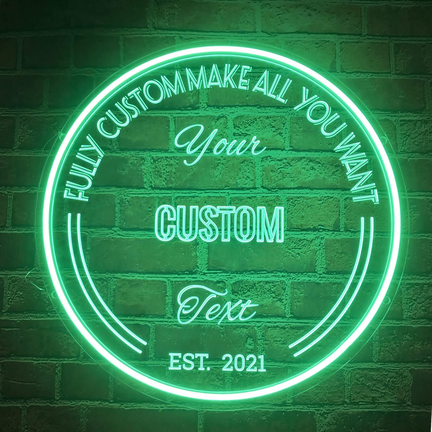 NOXTROND Letrero de neón personalizado, letrero LED personalizado con nombre, logotipo, decoración de pared alimentada por USB, para el hogar,