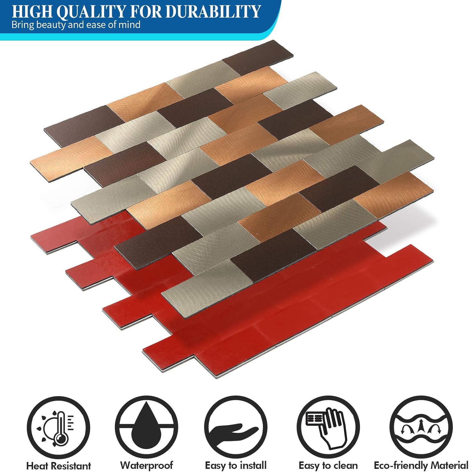 Yipscazo – Salpicaduras de azulejos de acero inoxidable para pared de cocina