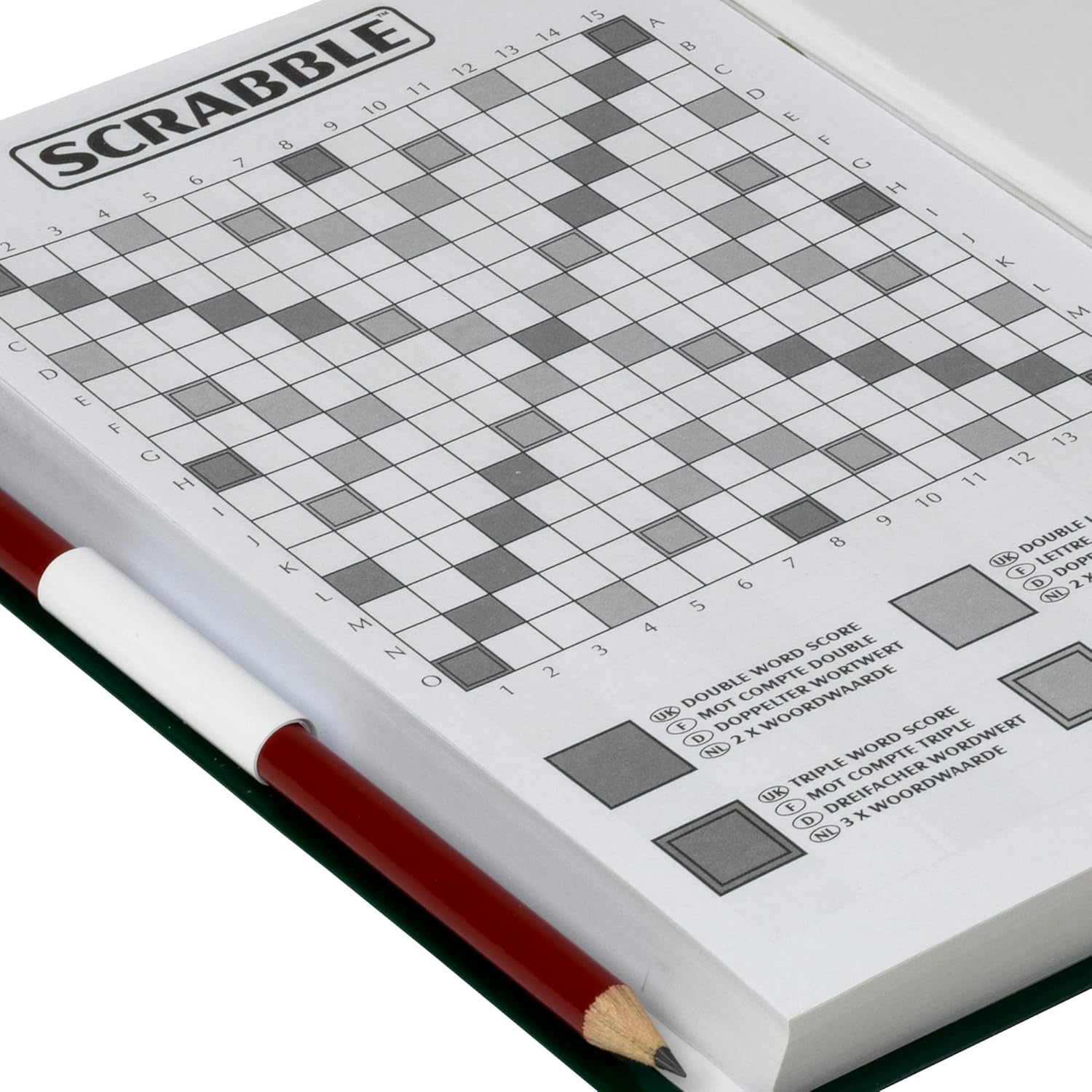 IDEAL Scrabble Libro clásico para completar tu experiencia de Scrabble  Juegos clásicos  Juegos de palabras  para 2-4 jugadores  A partir de 10 años