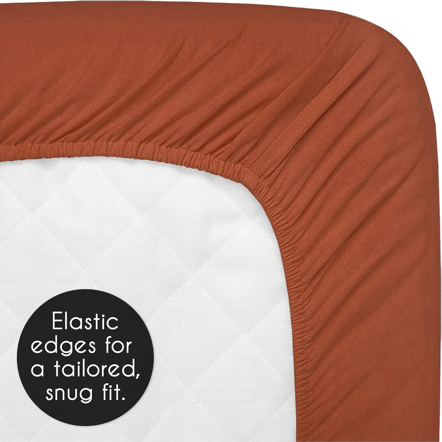 Sweet Jojo Designs Sábana bajera para cuna de niño y niña, color naranja, bohemio, para guardería, cama de recién nacido, portátil, paquete y