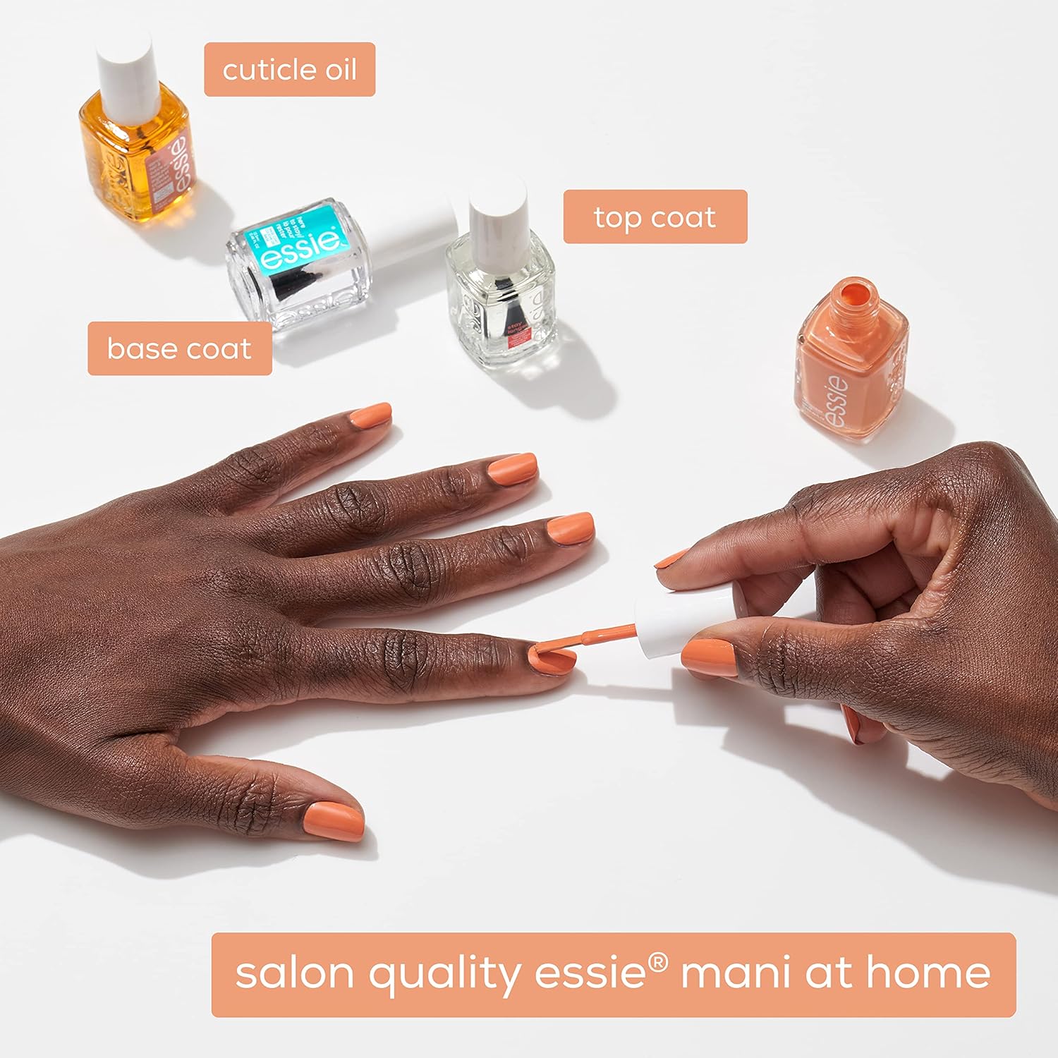 essie – Esmalte de uñas de calidad de centro de manicura, vegano, libre de 8, colección Push Play, rojo, Start Signs Only, 0.46 onzas