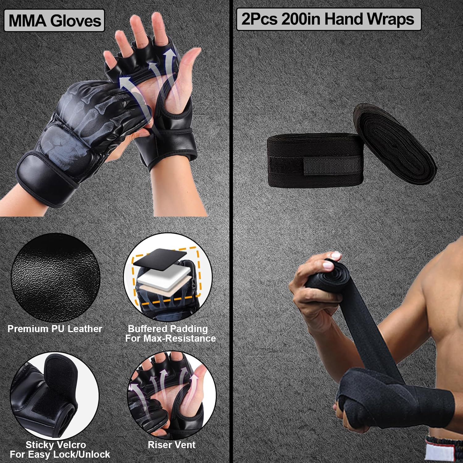 Saco de boxeo para adultos, juego de bolsa de boxeo pesada de 4 pies47.2 in, equipo de entrenamiento de boxeo para MMA Kickboxing, boxeo, karate,