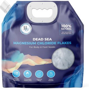 Sales de baño de copos de magnesio  Suplemento de magnesio premium sales de baño para mujeres relajantes  Suplementos minerales para alivio Sales de baño de copos de magnesio  Suplemento de magnesio premium sales de baño para mujeres relajantes  Suplementos minerales para alivio