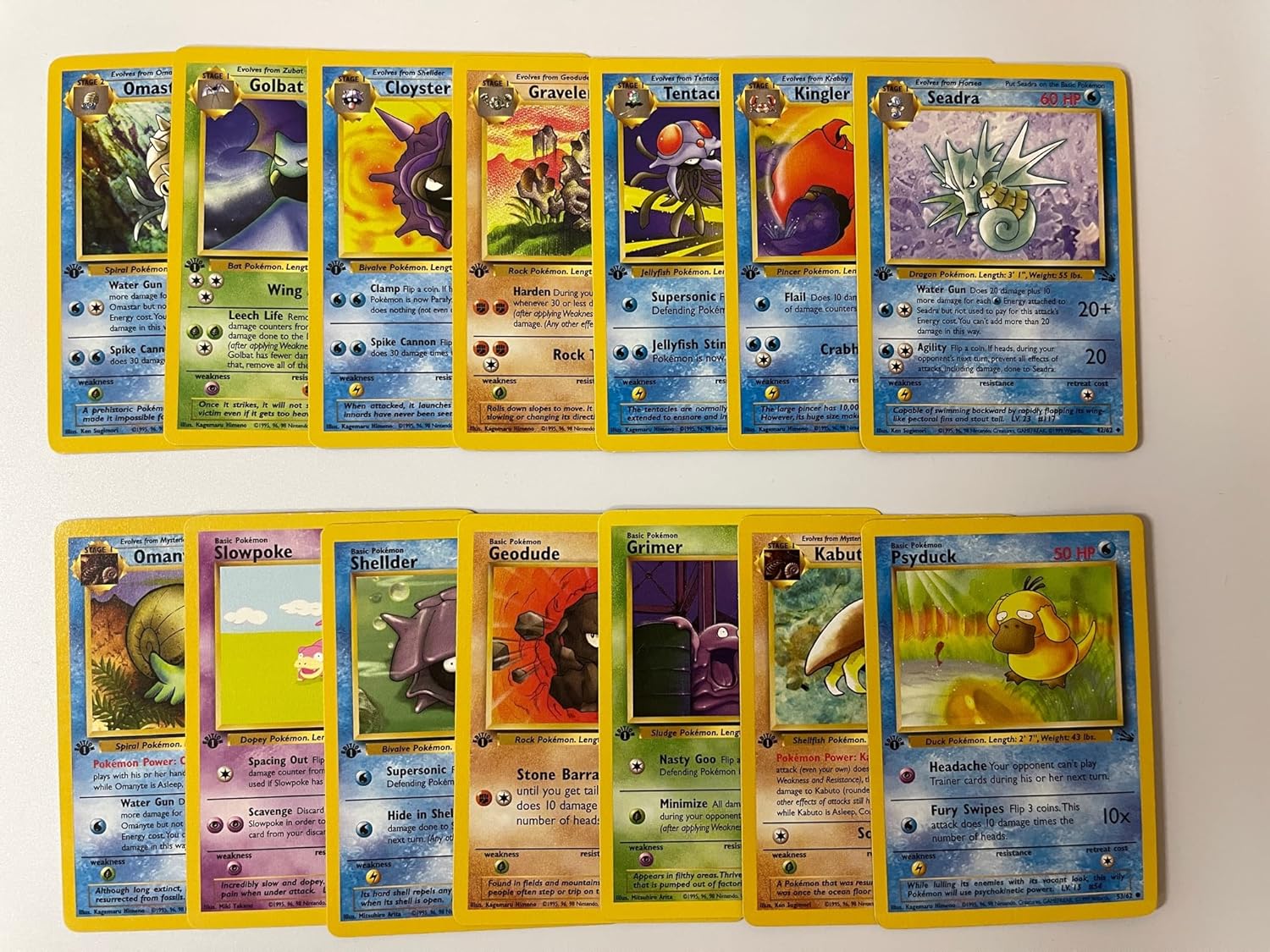 Sad Dragoon Lote vintage auténtico de 10 cartas All Wotc con 1 primera edición