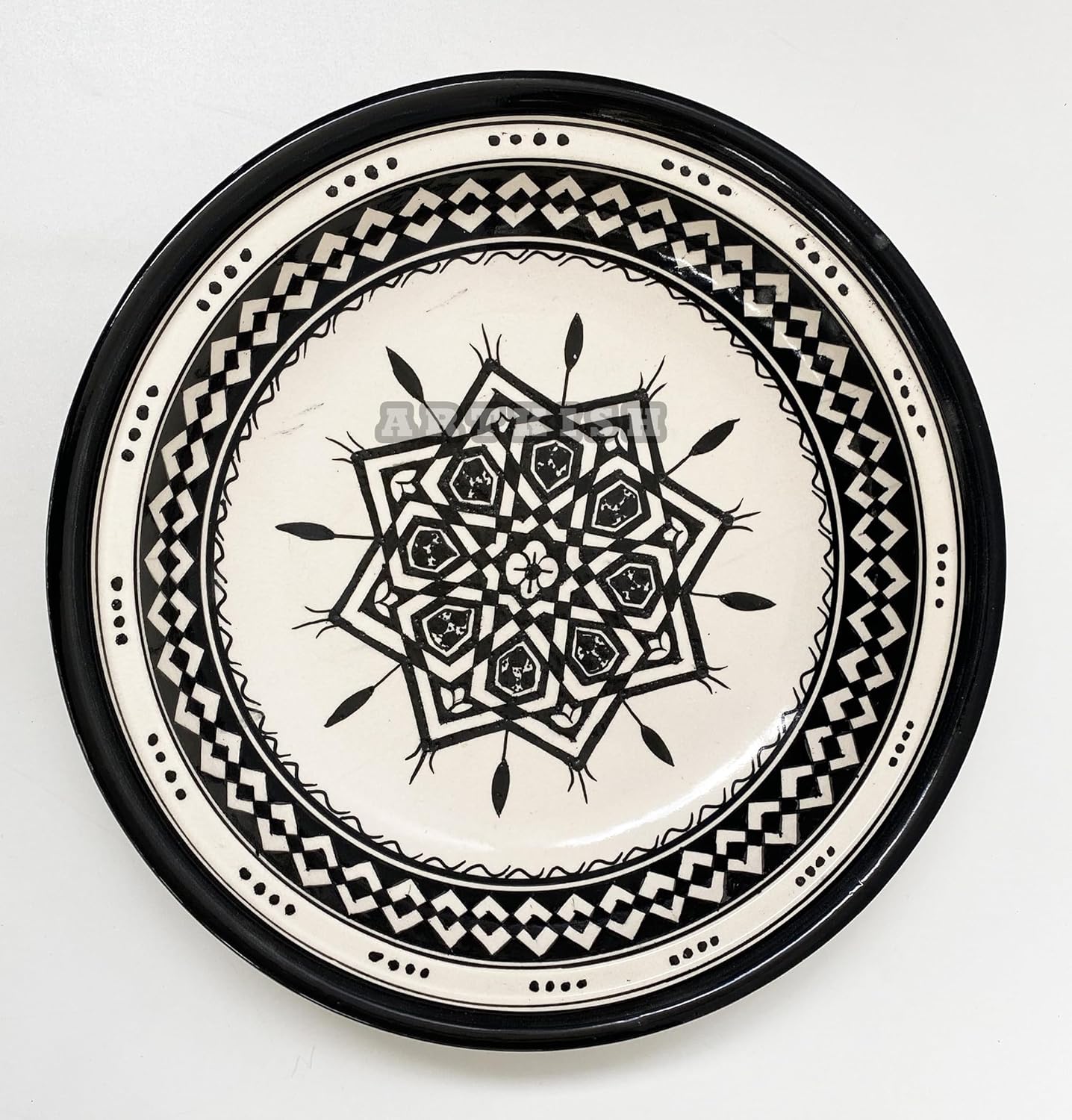 Handmade Moroccan Ceramic Tagine Cooking Pot – Artisan Hand Painted Clay Cookware – Large Tajin for Serving and Cooking  Pottery Dishware Perfect
