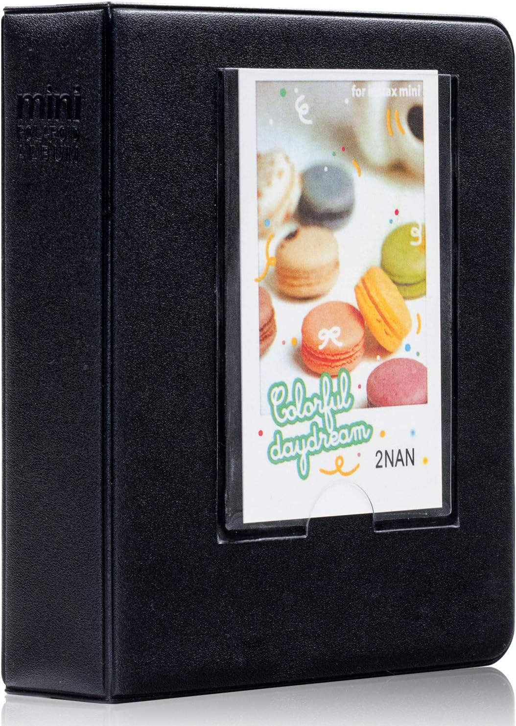 Ablus – Álbum de fotos con 64 bolsillos para fotos instantáneas de cámaras Fujifilm Instax Mini 7s 8 8+ 9 25 26 50s 70 90 y letrero, pequeño