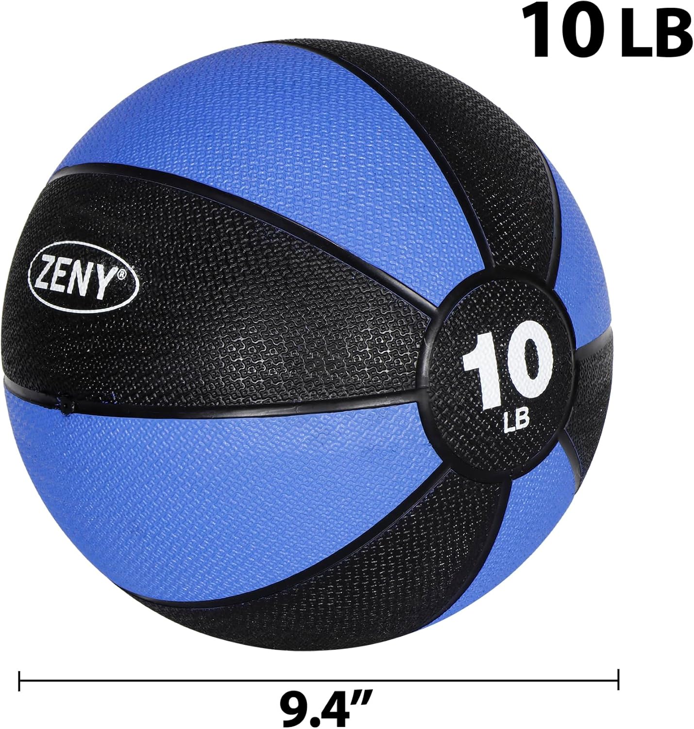 ZENY Heavy Duty Medicine Ball, Weighted Exercise Ball with Textured Grip Fitness Core Strength Training Rubber Ball, Home Gym Equipment