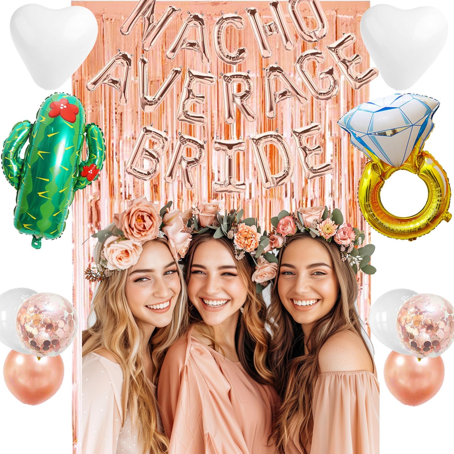 Decoraciones de novia promedio para despedida de soltera, fiesta final de despedida de soltera, decoración de fiesta de Cinco de Mayo, suministros
