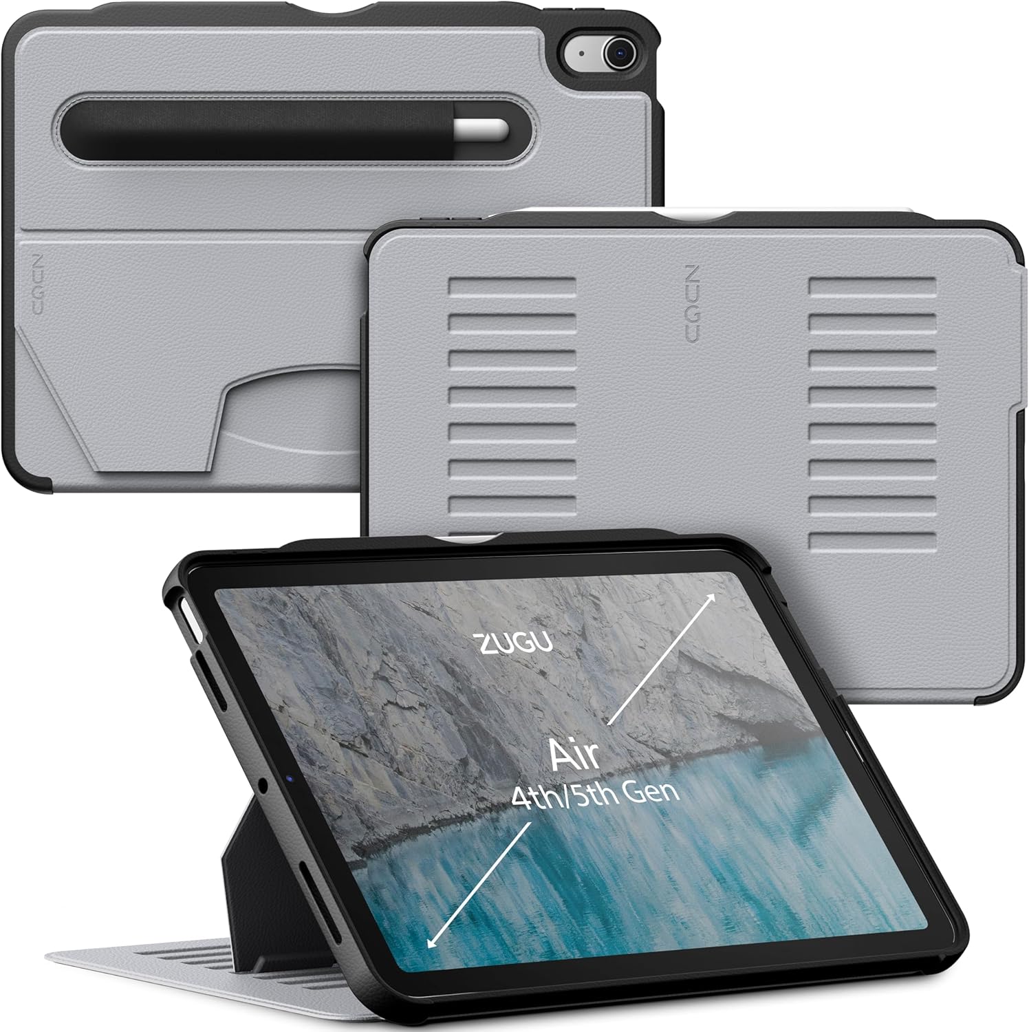 ZUGU CASE Funda protectora para iPad Air Gen 4 y 5 de 10.9 pulgadas (20202022) – Funda protectora, ultrafina, magnética, función de