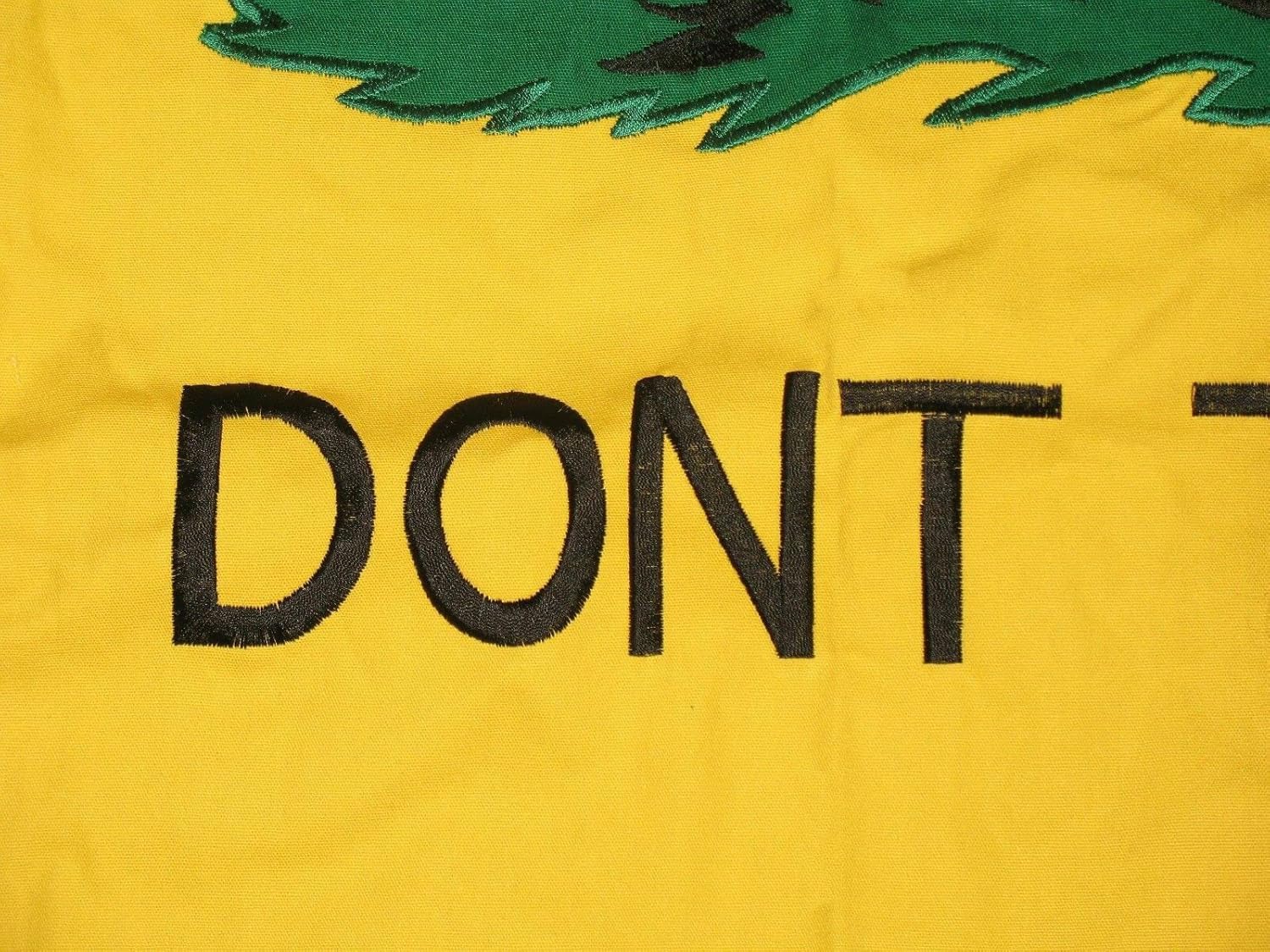 Premium Embroidered Sewn Gadsden Tea Party 4×6 Synthetic 2ply Cotton Flag and Clips