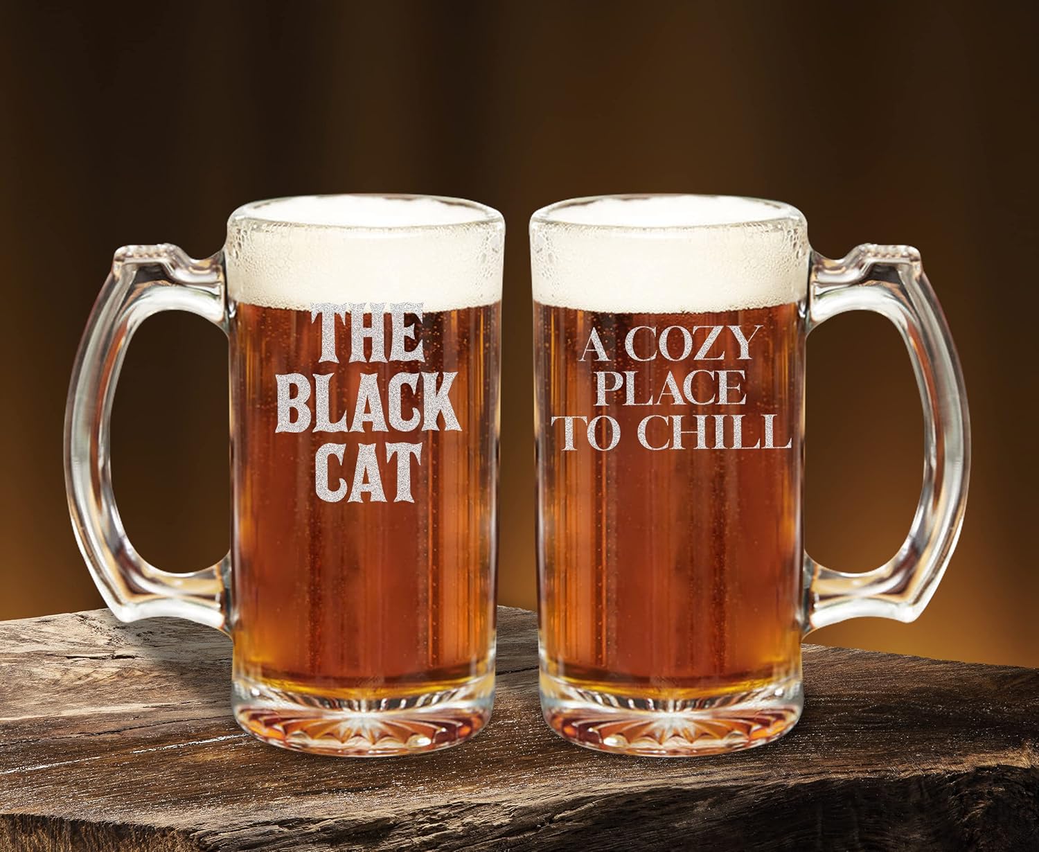 TEEAMORE Tazas de cerveza personalizadas para añadir tu texto, vaso de cerveza grabado, cumpleaños, aniversario, boda, inauguración de la casa (12