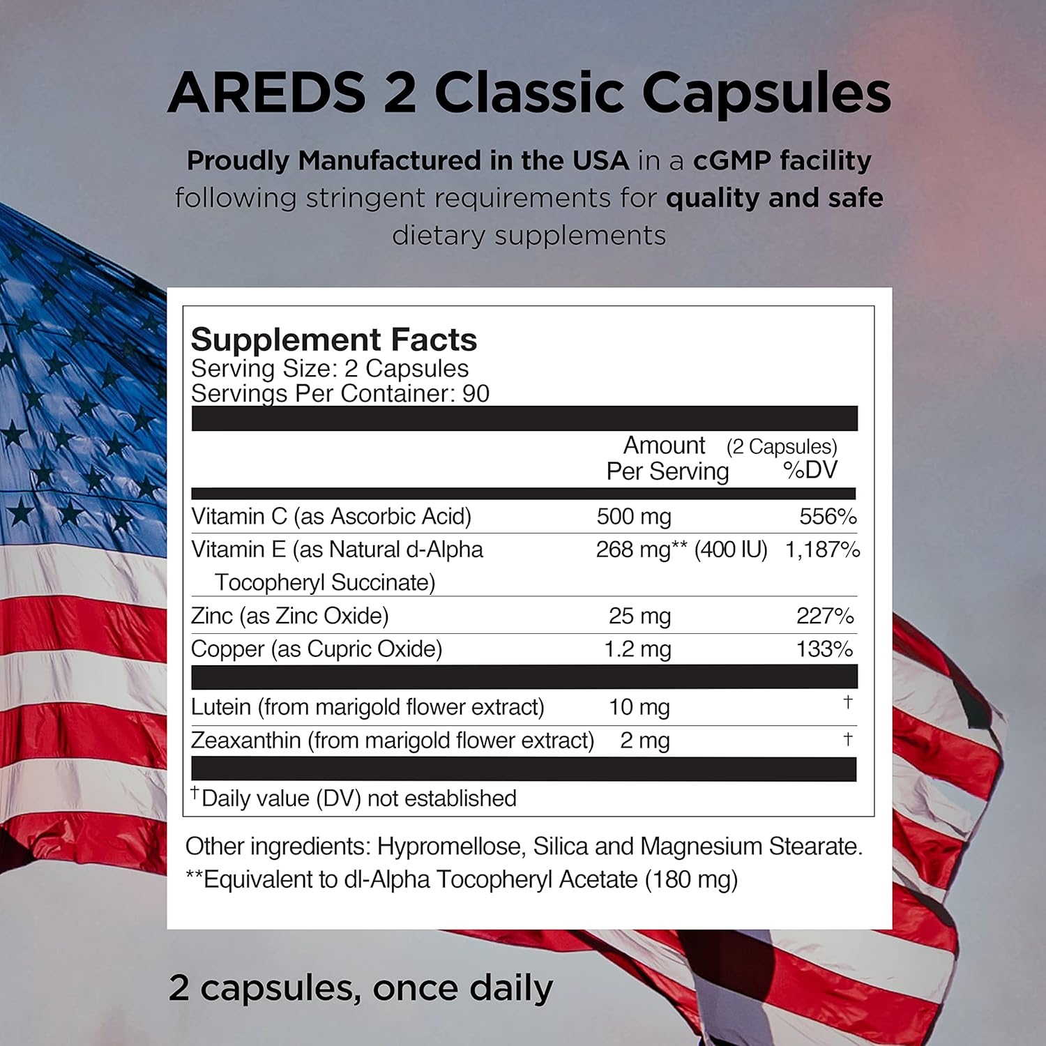 Viteyes AREDS 2 Cápsulas y Viteyes Multivitamínico AREDS 2 Companion, dosis diaria única de vitaminas oculares, suministro para 3 meses