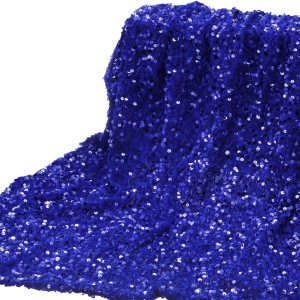 DMiotech Tela de lentejuelas azules de 5 yardas de terciopelo brillante iridiscente brillante brillante de 4 pies de ancho para mantel de costura de DMiotech Tela de lentejuelas azules de 5 yardas de terciopelo brillante iridiscente brillante brillante de 4 pies de ancho para mantel de costura de