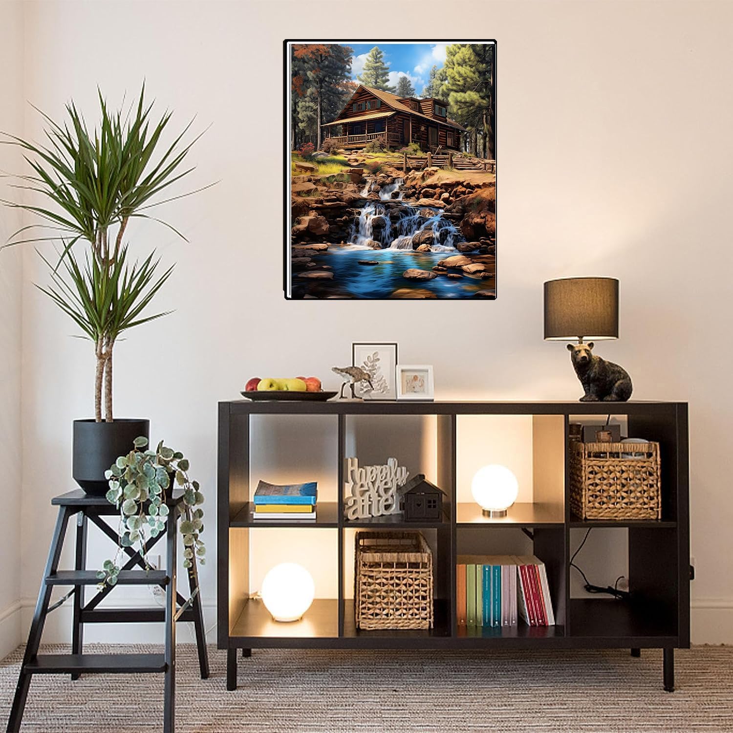 EIBEILI Pintura por números para adultos DIY paisaje natural pintura por números kits de pintura en lienzo para niños principiantes kits de pintura