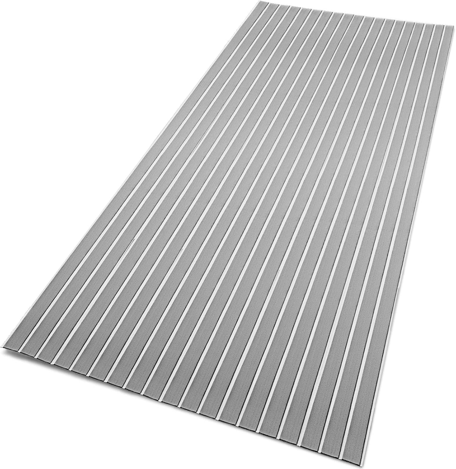 Happybuy Hoja de espuma EVA para cubierta de lancha de teca sintética de 0.236 pulgadas de grosor, antideslizante, autoadhesiva para yates marinos,
