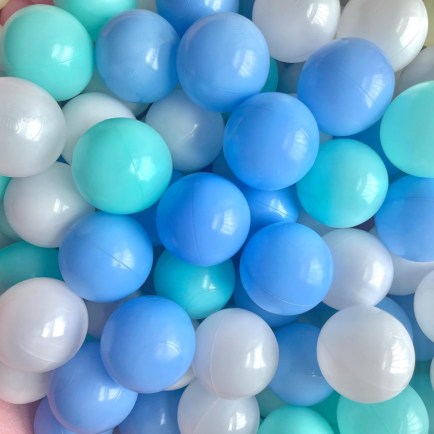 Bule Ball Pit Balls – 170 bolas de plástico para niños pequeños, corralito de pelotas, sin BPA, a prueba de aplastamiento, túneles de gateo, bolas