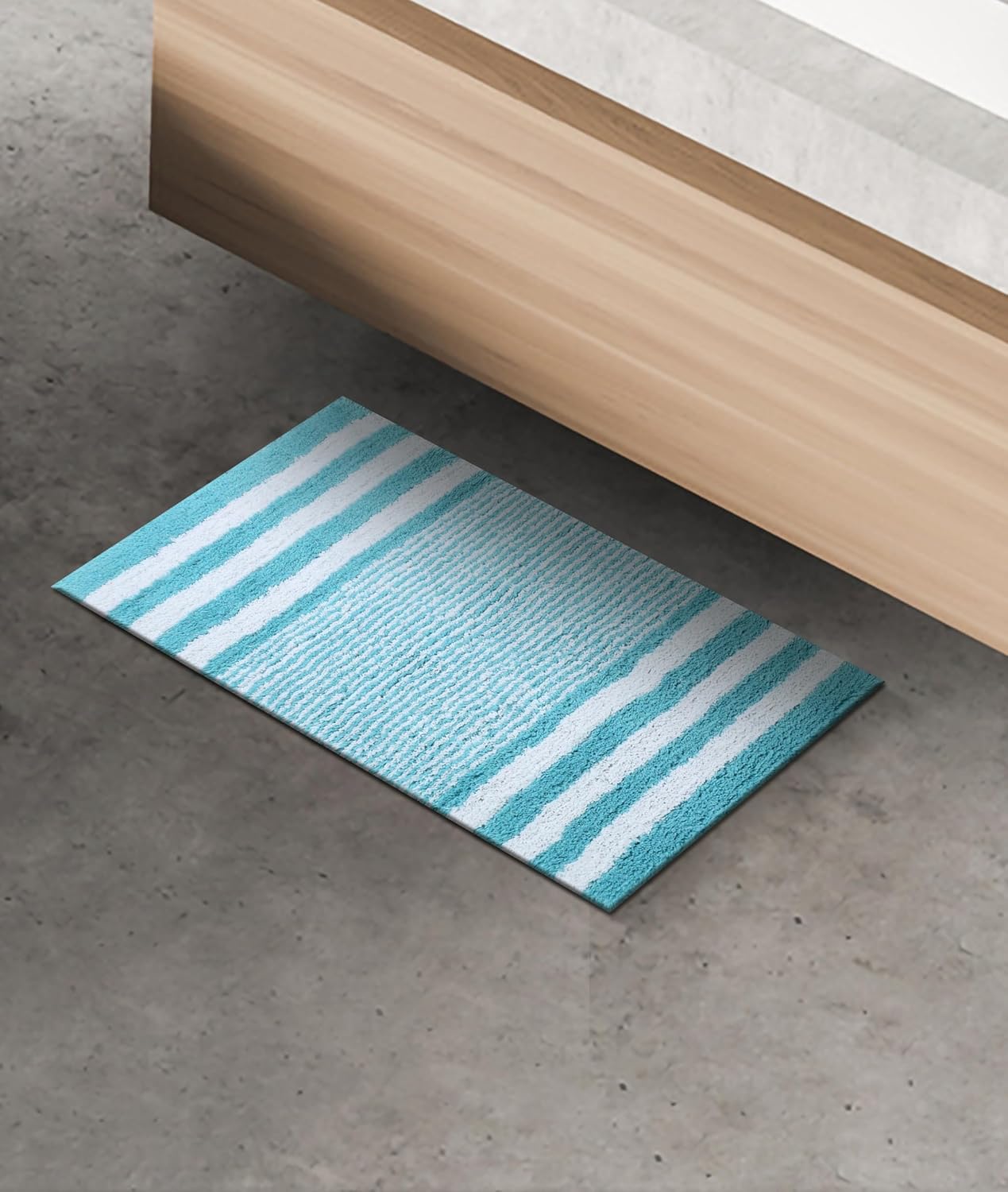 Savi Home Juego de 2 alfombras de baño 100 % chindi puras, súper suaves, afelpadas y absorbentes, alfombras de baño copetudas a mano, alfombras de