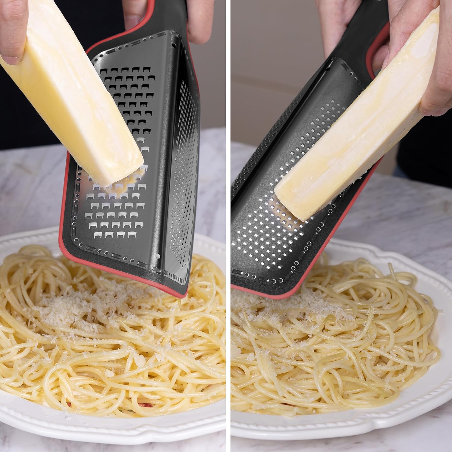 Cohesion Zester Grater for Kitchen with Double-sided – Kitchen Lemon Zester Tool for Cheese, Citrus, Garlic, Ginger, Nutmeg, Chocolate, Fruits,