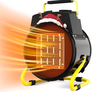 TONINGIO Calentador para exteriores, calentadores eléctricos portátiles de 1500 W para patio con calentamiento rápido 3S y protección contra TONINGIO Calentador para exteriores, calentadores eléctricos portátiles de 1500 W para patio con calentamiento rápido 3S y protección contra