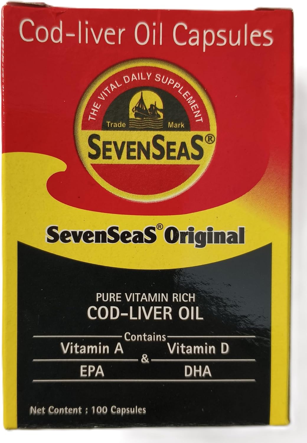 Seven Seas Aceite de hígado de bacalao, 300 cápsulas