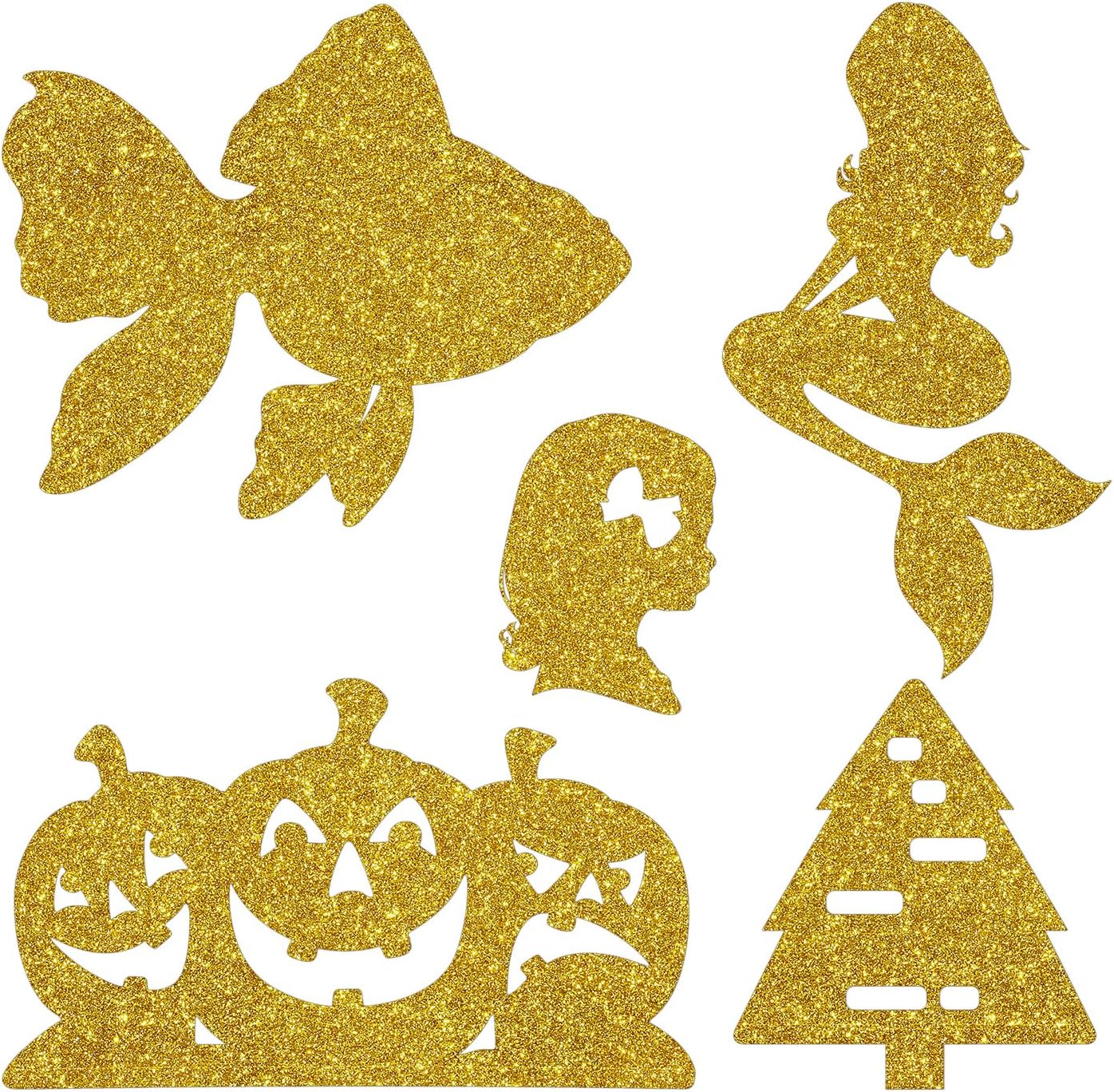 Stickyart Papel tapiz con purpurina dorada, bordes de pared brillantes, despegar y pegar, para dormitorio, papel adhesivo extraíble con purpurina