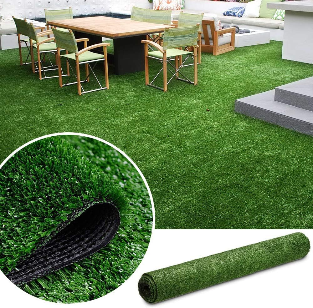 Petgrow  Tamaños personalizados de césped artificial, alfombra de césped sintética económica para interior y exterior, alfombra de césped sintético