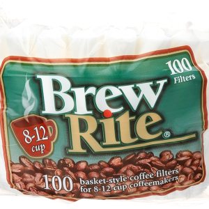 Brew Rite Filtro de café estilo cesta, 100 unidades Brew Rite Filtro de café estilo cesta, 100 unidades