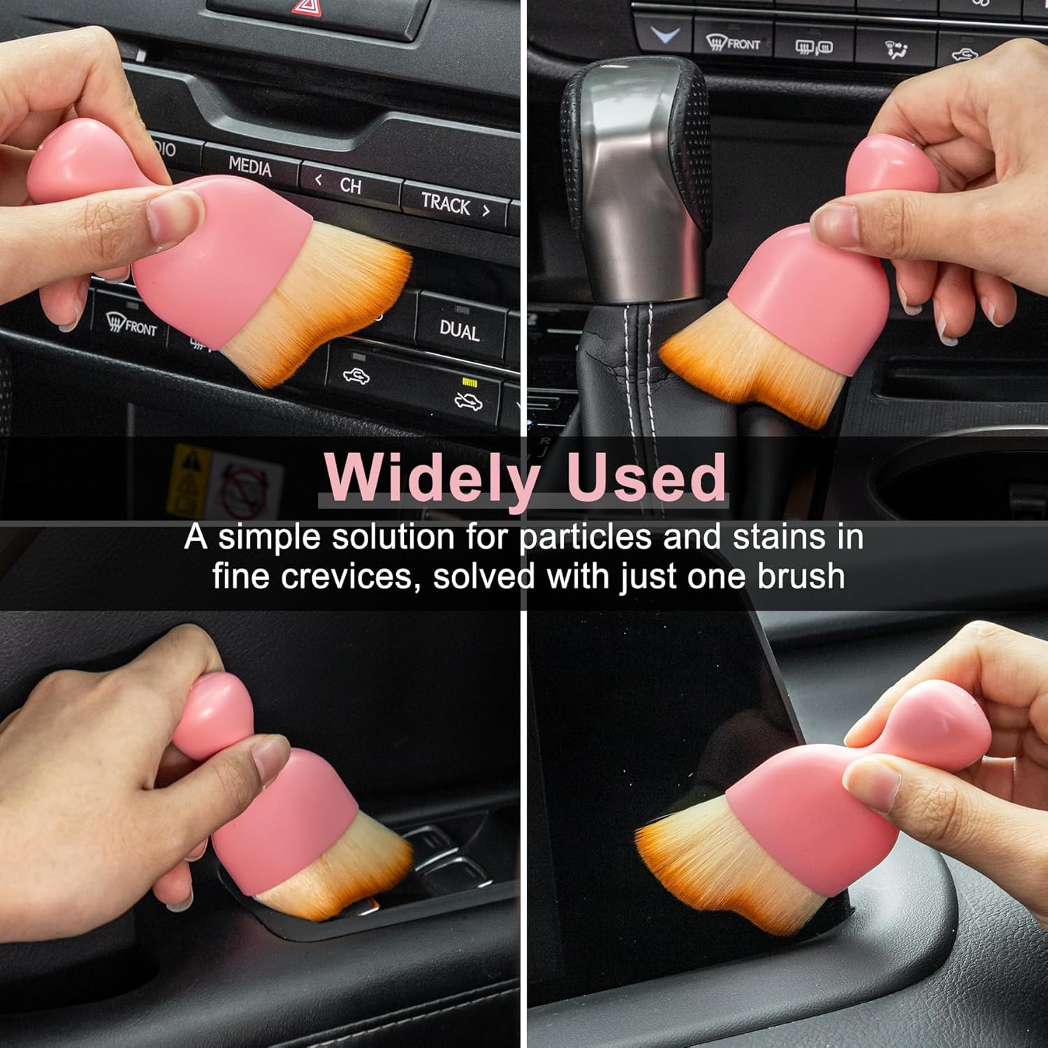 Cepillos para detalles del automóvil, cepillo suave para barrer el polvo del interior del automóvil, cepillo de cerdas suaves, herramienta de