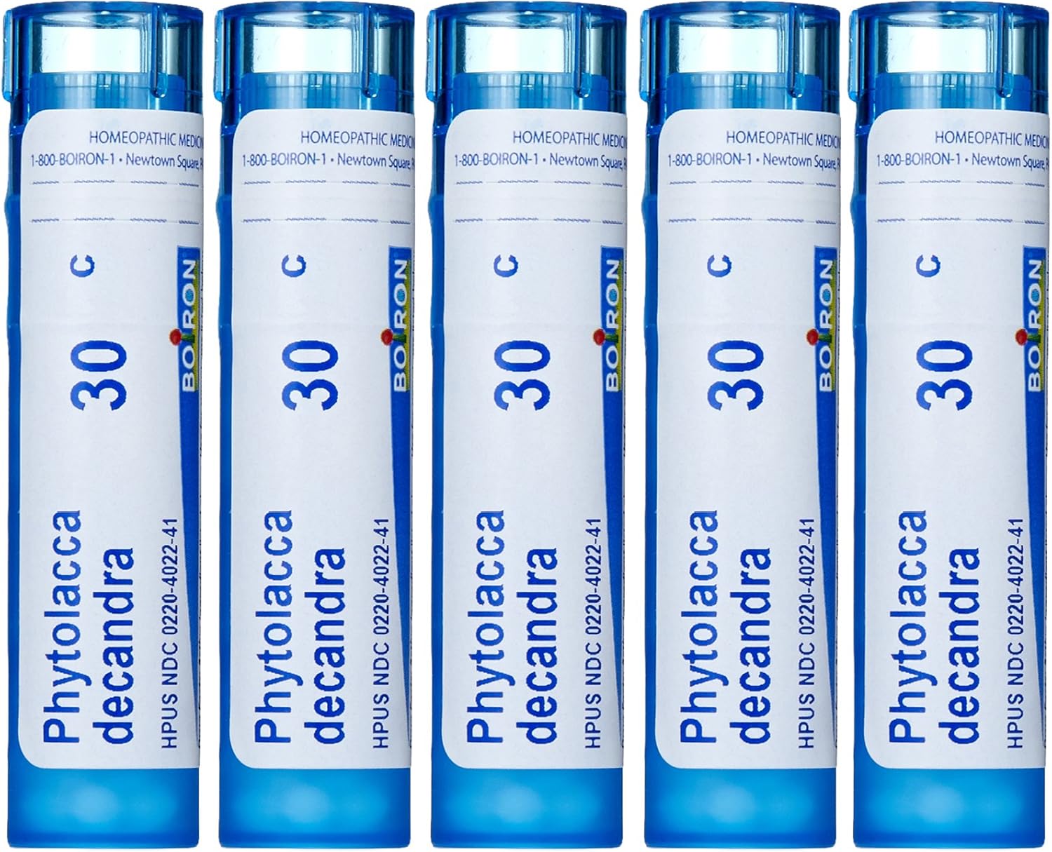 Boiron Phytolacca Decandra 30C (paquete de 5), medicina homeopática para el dolor de garganta