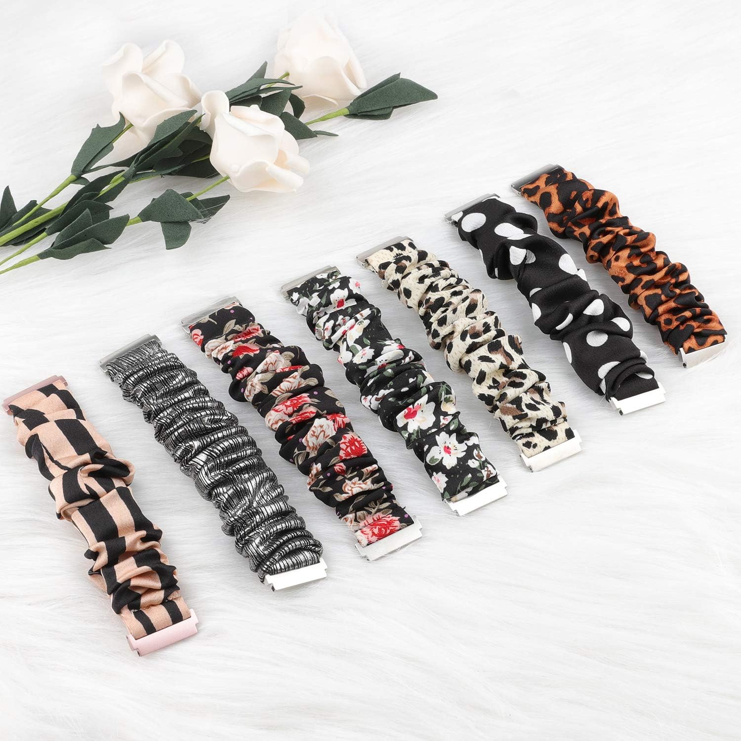 TOYOUTHS – Bandas elásticas para Fitbit VersaVersa 2Versa Lite, edición especial para mujeres, niñas, elásticas, de tela, estampadas, de repuesto,